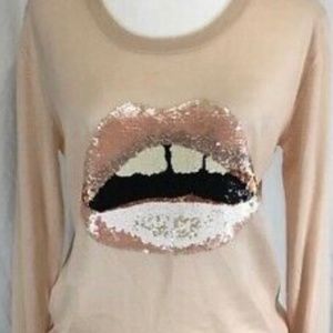 Markus Lupfer Lip Sequin Sweater